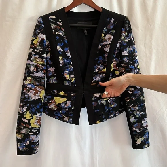 BCBGMaxAzria Keeley Floral Blazer size S - Picture 6 of 11